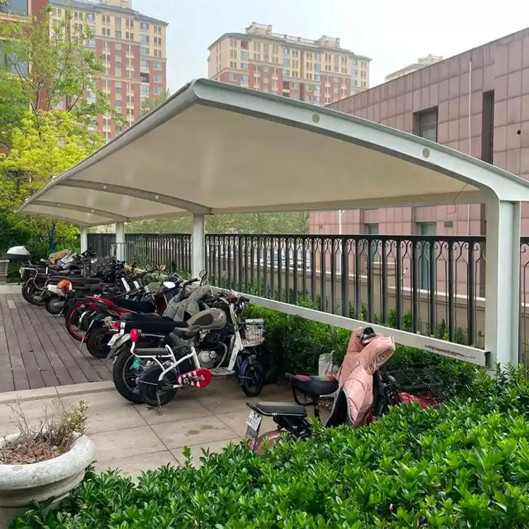 广元膜结构电动车棚